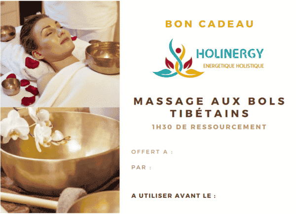 Bon cadeau Massage Bols tibetains - Holinergy - Saint-Sulpice-TARN