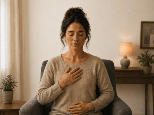 Personne en train de réaliser une séance de Focusing de la Relation intérieure