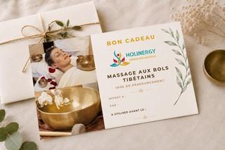 Bon cadeau holinergy pour un massage sonore et vibratoire aux bols tibétains